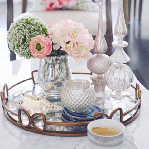 Gold Mirror Tray - Coffee Table Tray